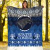 game of thrones winter is coming ugly christmas custom blanket home decor rlvwo
