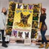 german shepherd you are my sunshine sunflower quilt blanket fnhqj