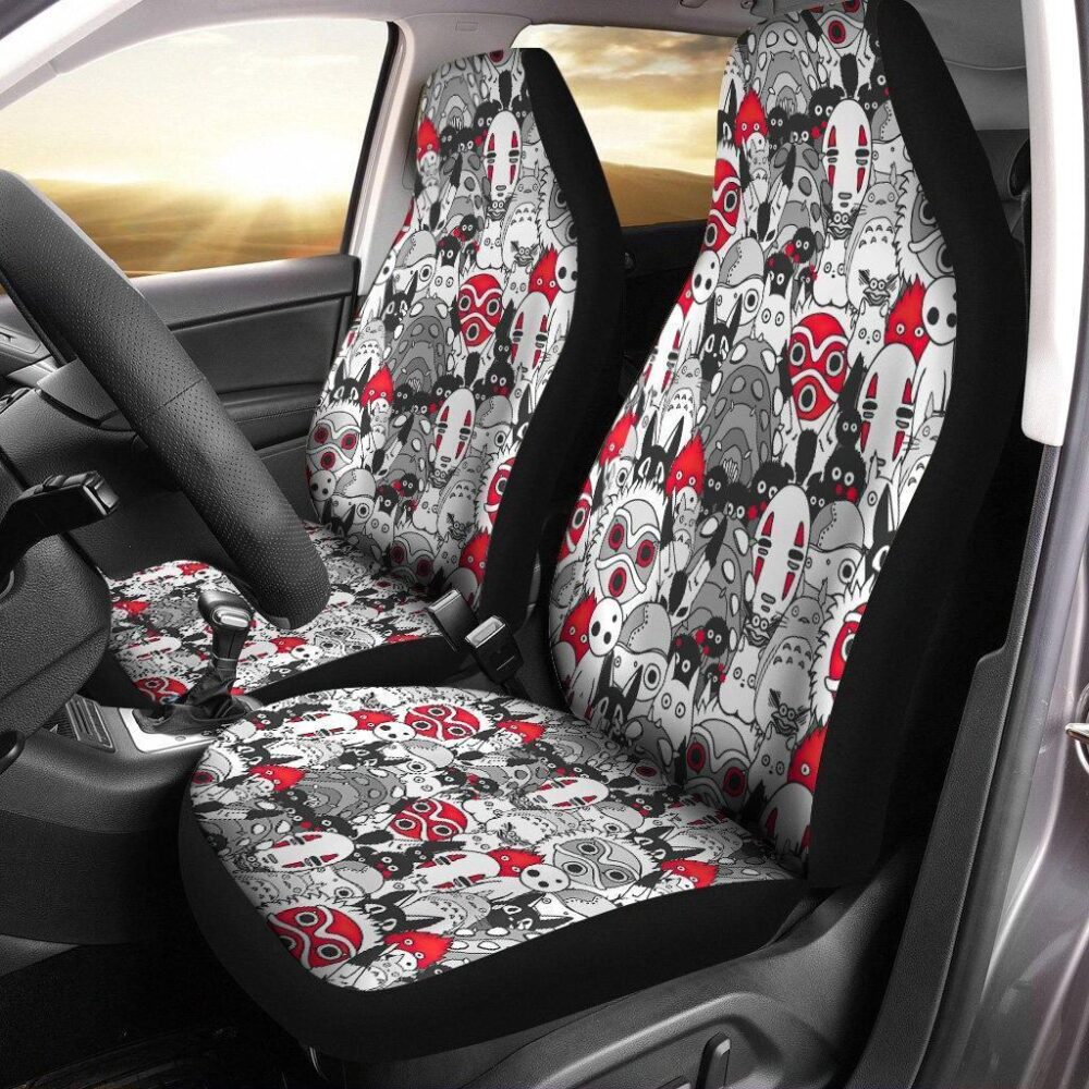 Ghibli Characters Anime Car Seat Covers