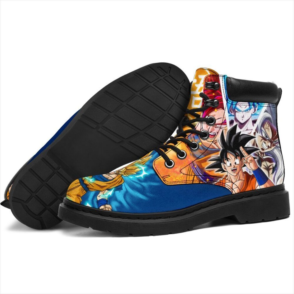 Goku Dragon Ball All Season Boots | Casual Shoes | Vegan Leather Anime Custom Boot Shoes TB147