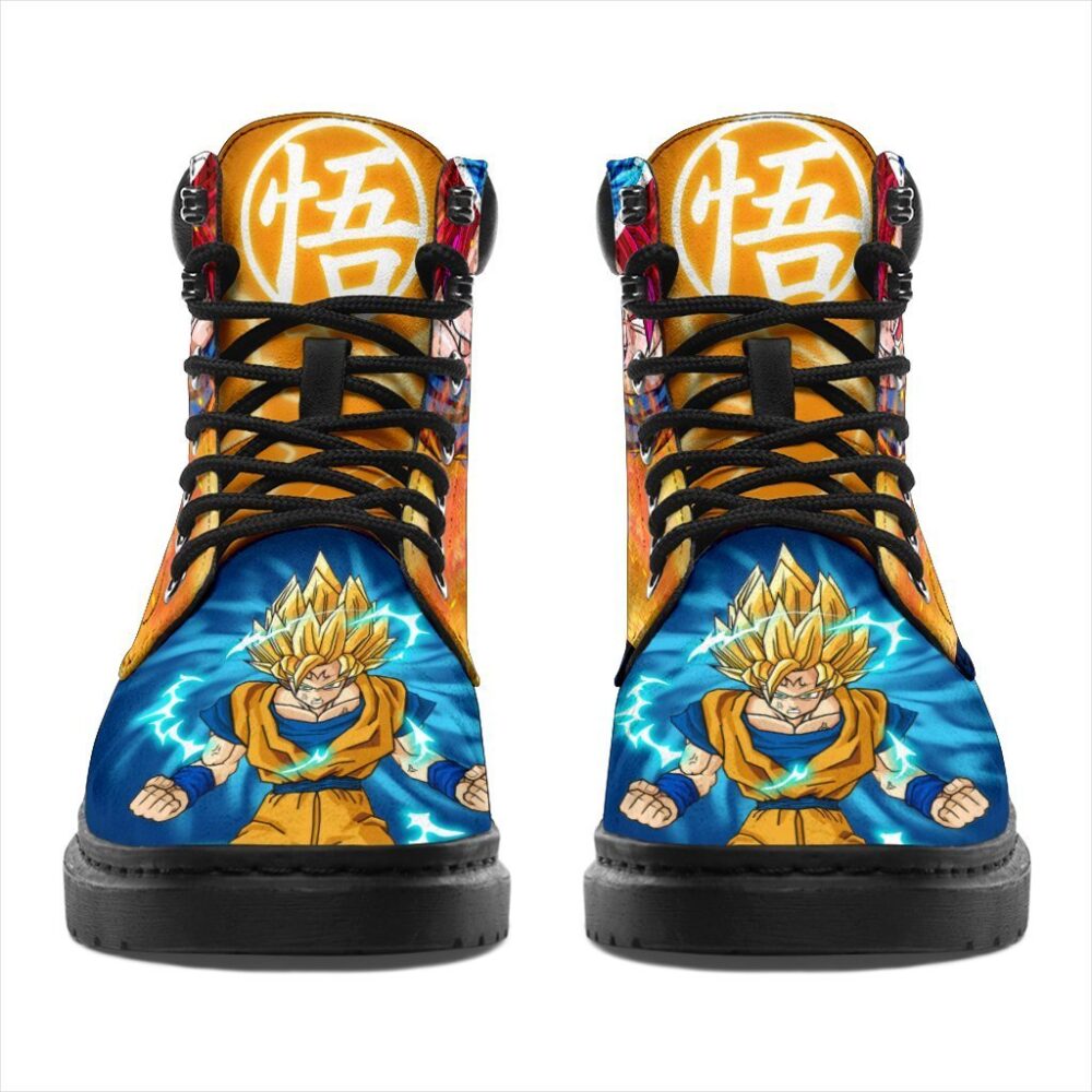 Goku Dragon Ball All Season Boots | Casual Shoes | Vegan Leather Anime Custom Boot Shoes TB147