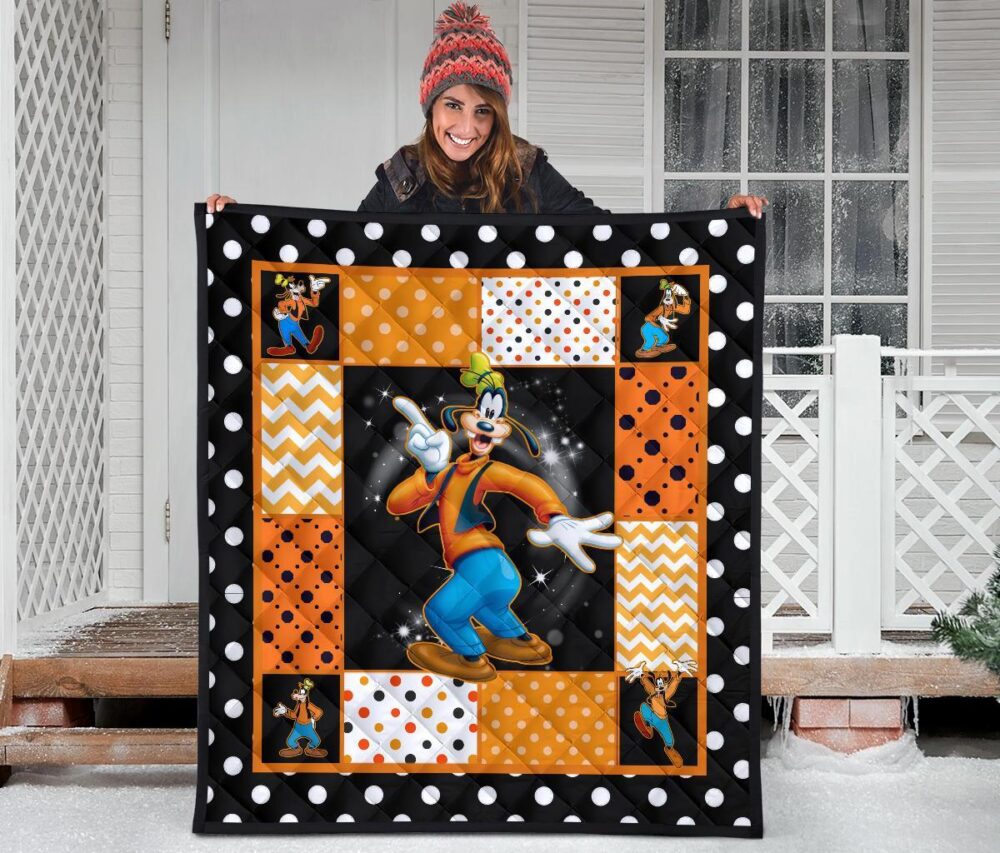 Goofy Quilt Blanket Cute Cartoon Fan Gift Idea