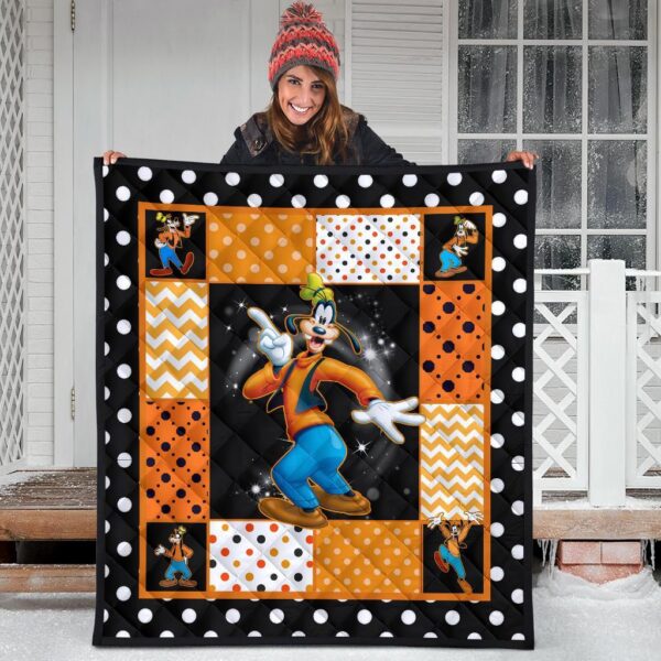 goofy quilt blanket cute cartoon fan gift idea dunwm