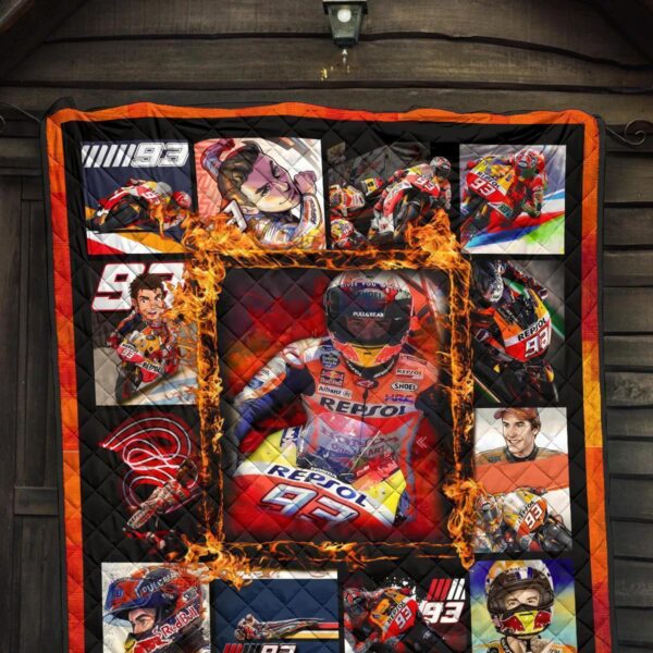 grand pix marc marquez quilt blanket motogp fan gift idea c3vpg