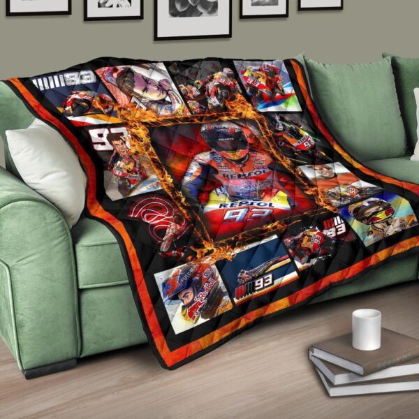 grand pix marc marquez quilt blanket motogp fan gift idea xnvg5