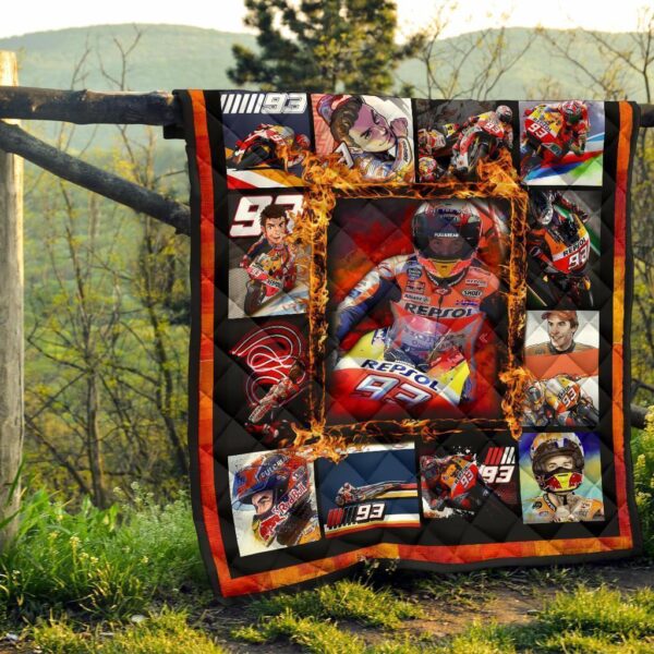 grand pix marc marquez quilt blanket motogp fan gift idea zco8m