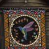 graphic art humming bird quilt blanket gift idea hdfcj