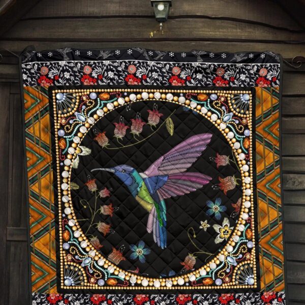 graphic art humming bird quilt blanket gift idea hdfcj