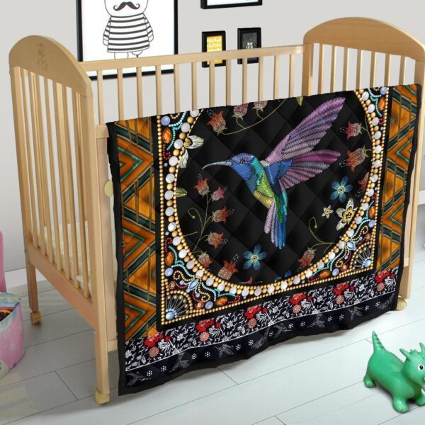 graphic art humming bird quilt blanket gift idea jveib