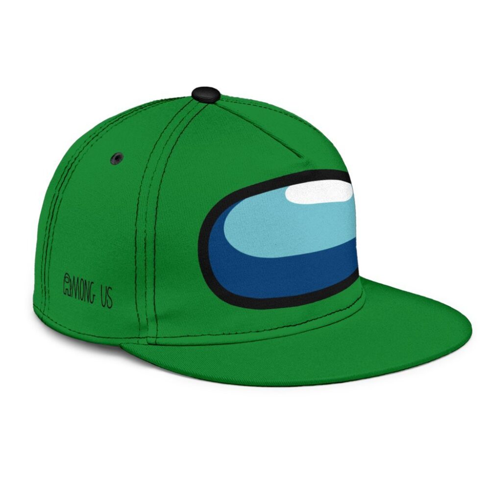 Green Crewmate Snapback Hat Among Us Gift Idea