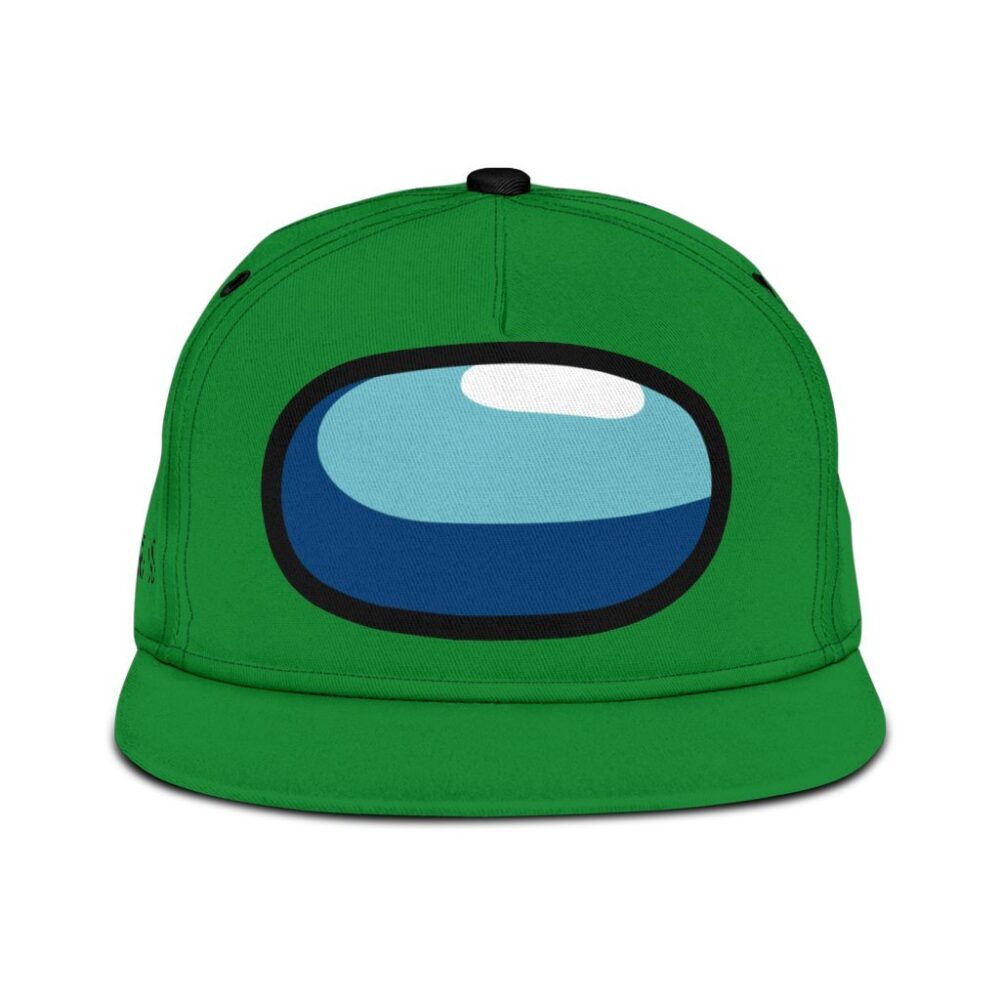 Green Crewmate Snapback Hat Among Us Gift Idea