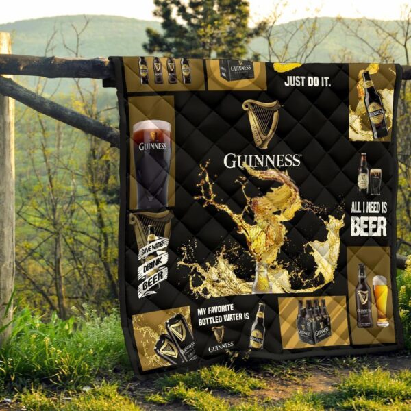 guinness quilt blanket all i need is beer gift idea abk6q