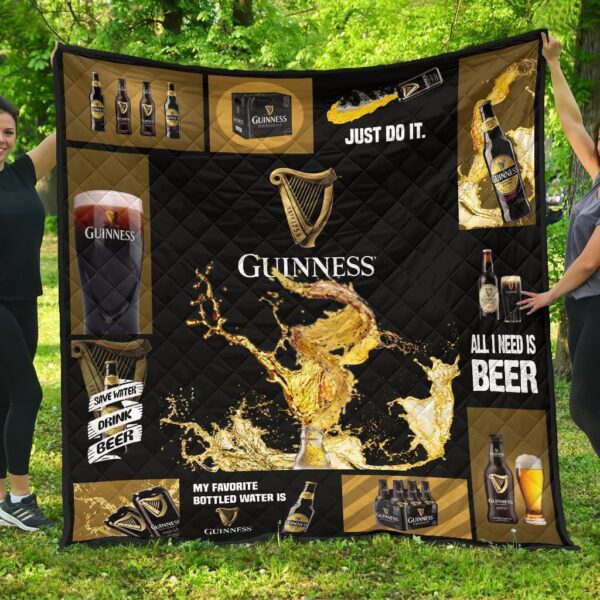 guinness quilt blanket all i need is beer gift idea bzf3q