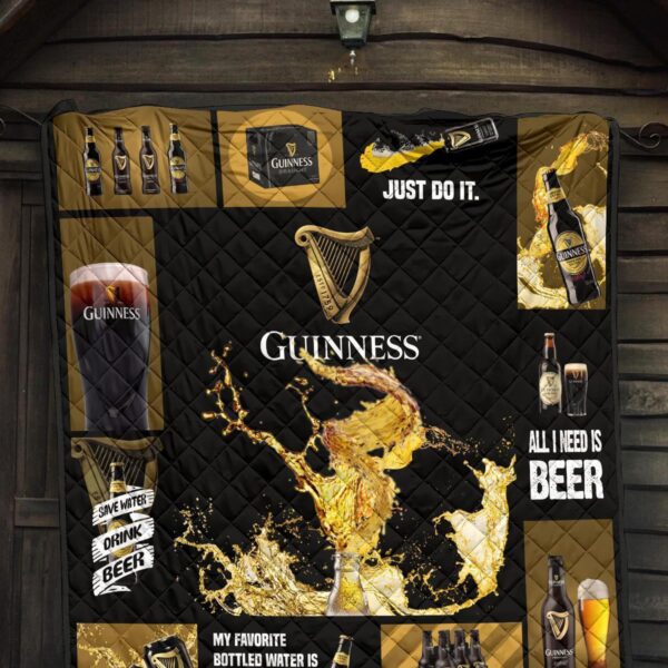 guinness quilt blanket all i need is beer gift idea infmj