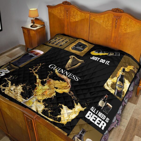 guinness quilt blanket all i need is beer gift idea sszbq