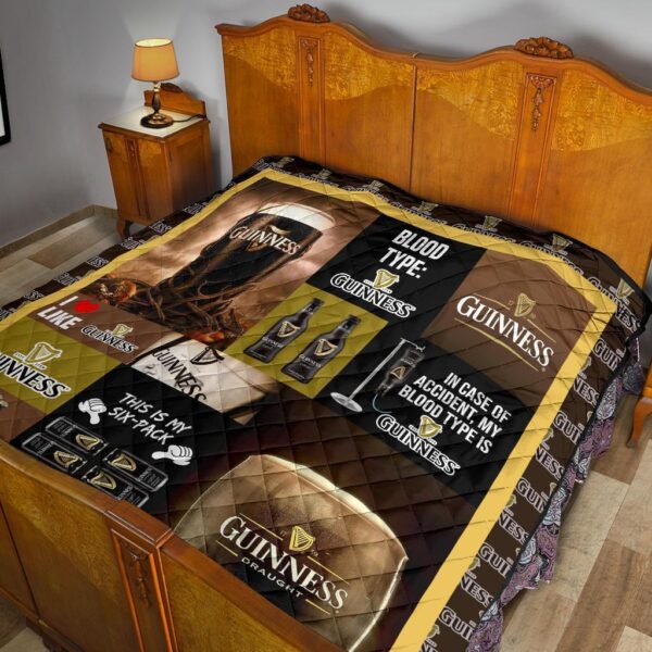 guinness quilt blanket funny gift for beer lover fx0kv