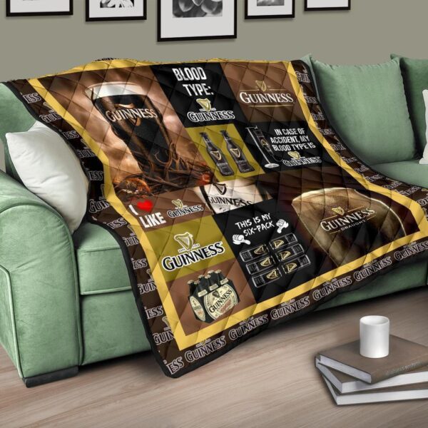 guinness quilt blanket funny gift for beer lover ju4sh