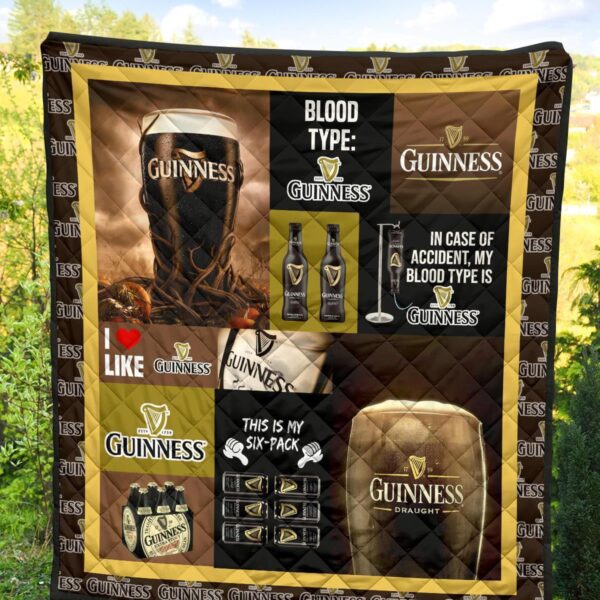 guinness quilt blanket funny gift for beer lover kq4dg