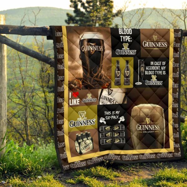 guinness quilt blanket funny gift for beer lover tsens