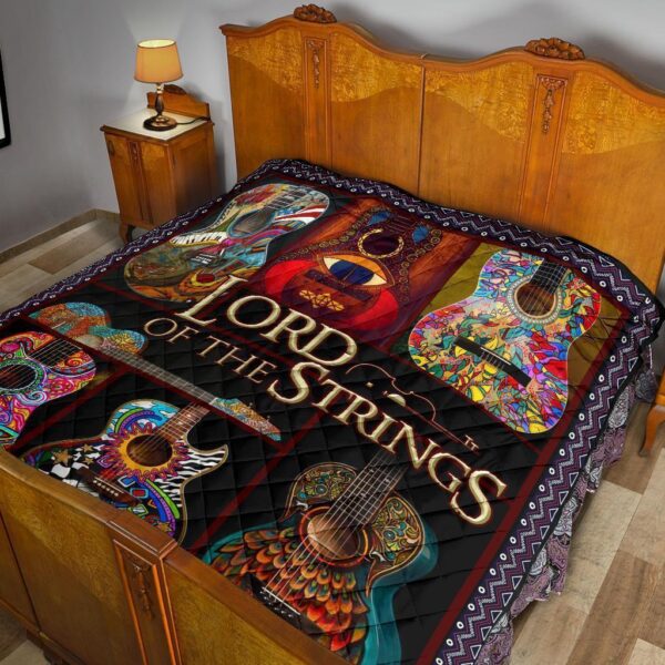 guitar lord of the strings quilt blanket gift for guitar lover 31k8e