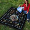 harry potter stain glass style quilt blanket fan gift idea ajbfv