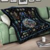 harry potter stain glass style quilt blanket fan gift idea blwhz