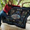 harry potter stain glass style quilt blanket fan gift idea ytdrf