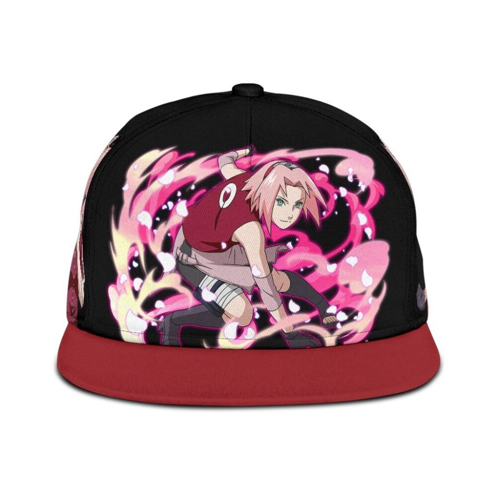 Haruno Sakura Snapback Hat Naruto Custom Anime Hat