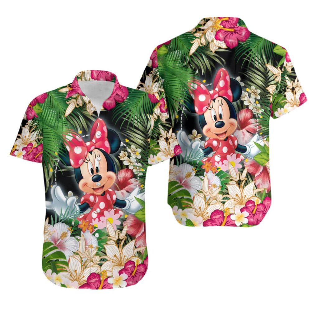 Hawaiian Shirt Women | Mickey Tropical DN Hawaiian Shirt | Hawaiian Shirt Girls | Hawaiian Shirt Custom | Hawaiian Shirt Long Sleeve