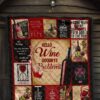 hello wine quilt blanket goodbye problem funny wine lover gift gpl28