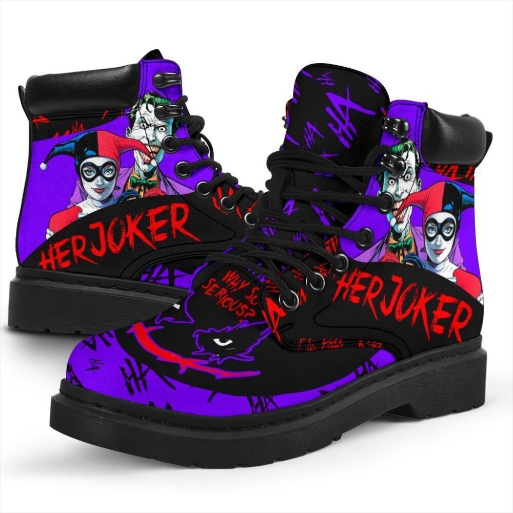 Her Joker All Season Boots | Casual Shoes | Vegan Leather Custom Boot Shoes TB127