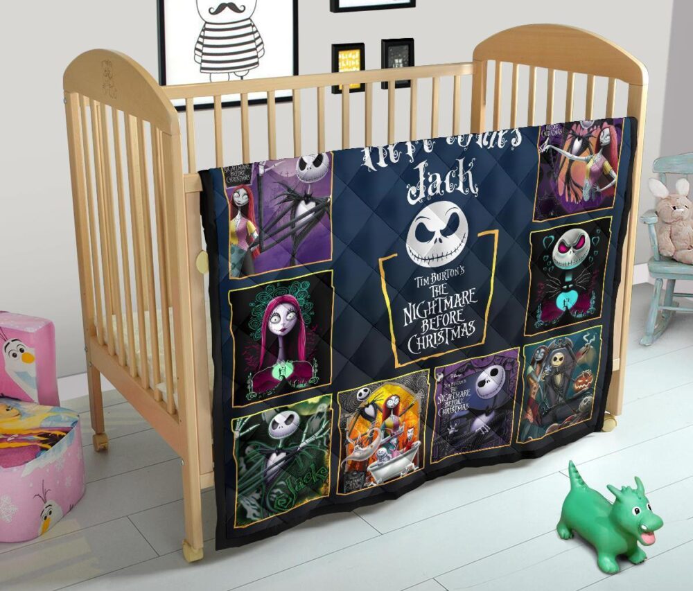 Here Comes Jack Quilt Blanket The Nightmare Before Christmas