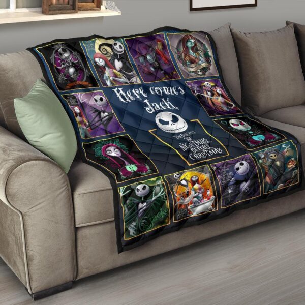 here comes jack quilt blanket the nightmare before christmas jhbnv