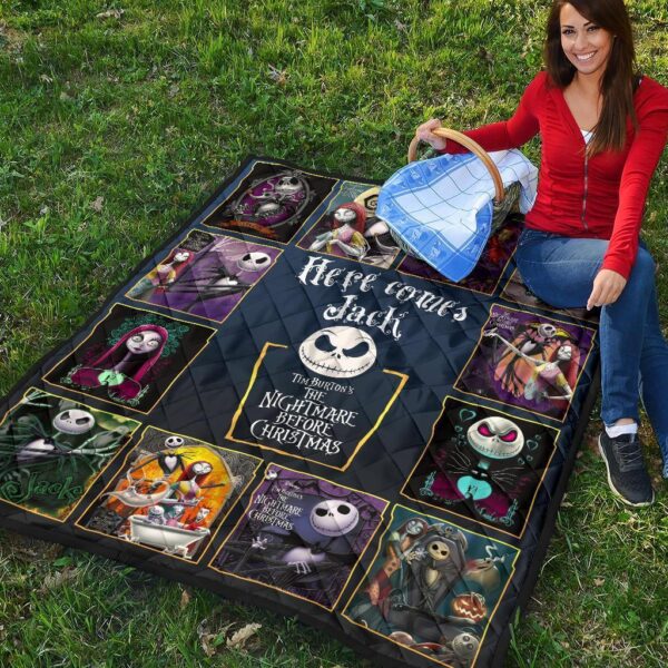 here comes jack quilt blanket the nightmare before christmas szhc1