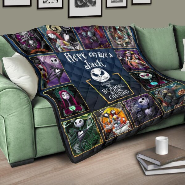 here comes jack quilt blanket the nightmare before christmas y03wv