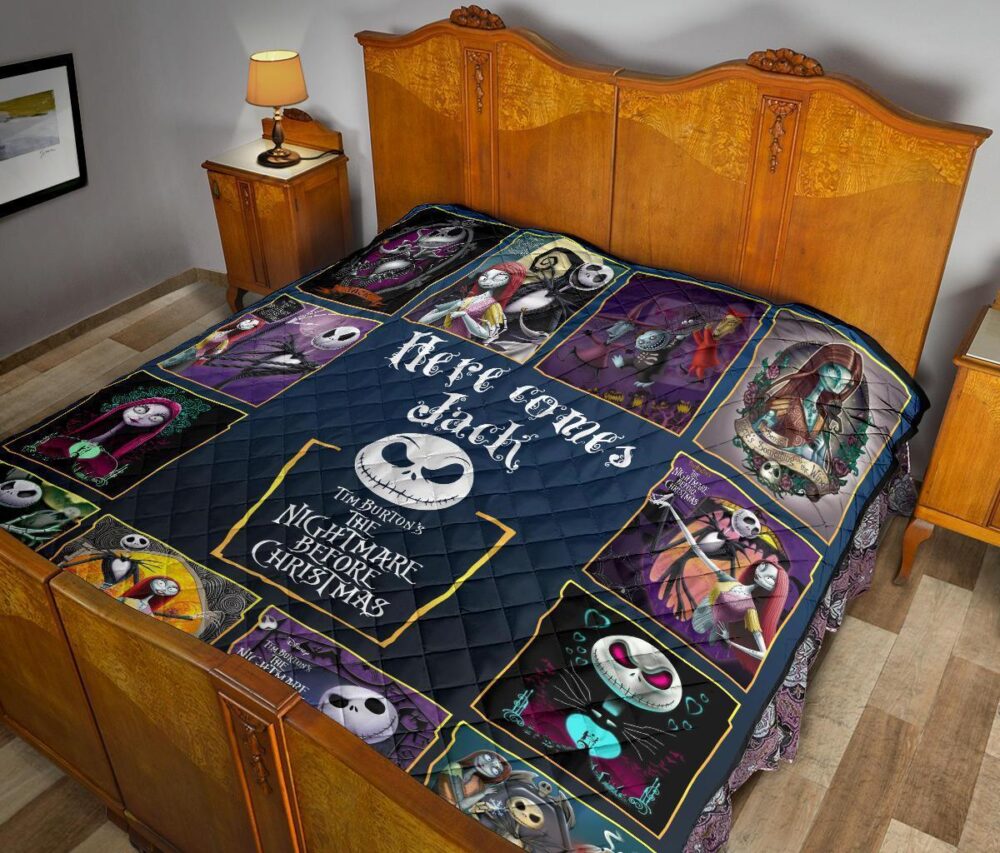 Here Comes Jack Quilt Blanket The Nightmare Before Christmas