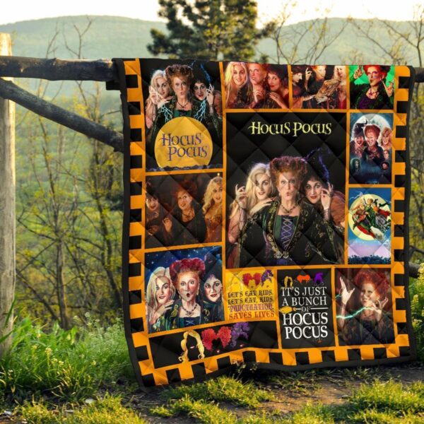 hocus pocus quilt blanket halloween bedding decor idea qb009 hcza3