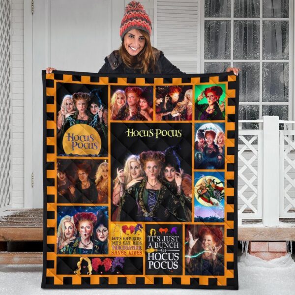 hocus pocus quilt blanket halloween bedding decor idea qb009 tnkpo