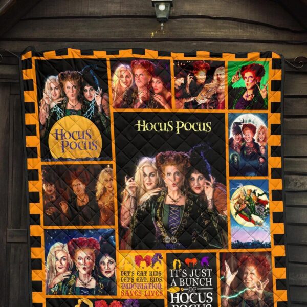 hocus pocus quilt blanket halloween bedding decor idea qb009 w0kuf