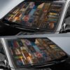 hogwarts vintage bookshelf harry potter car sun shade custom car windshield accessories csshp004 8fllr