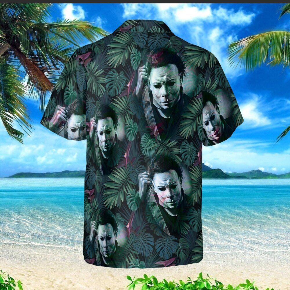 Horror Custom Hawaii Shirt | Horror Halloween  Horror Movie Characters Button Up Shirts