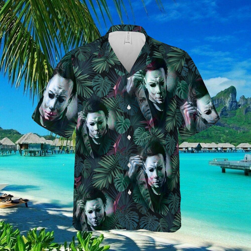 Horror Custom Hawaii Shirt | Horror Halloween  Horror Movie Characters Button Up Shirts