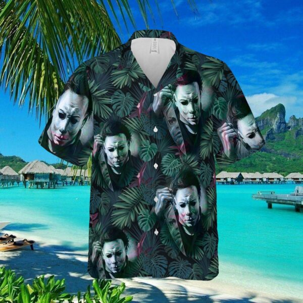 horror custom hawaii shirt horror halloween hawaiian shirt for women men horror movie characters button up shirts mnhpe