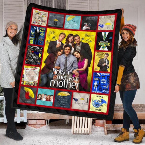 how i met your mother quilt blanket tv show fan gift aiuck