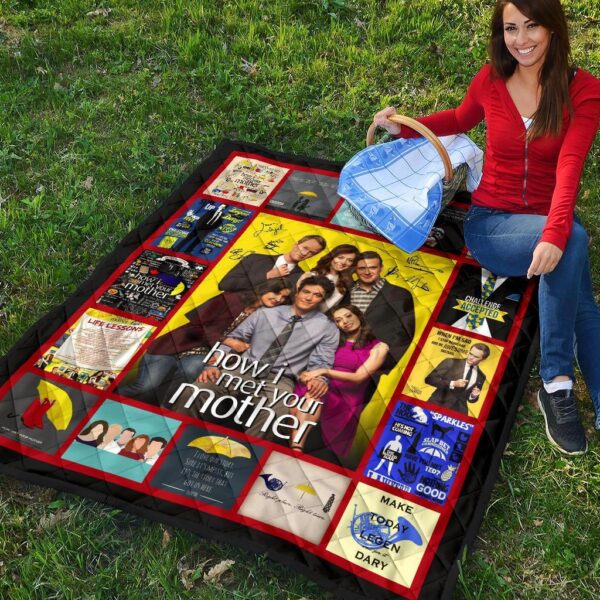 how i met your mother quilt blanket tv show fan gift gbdld