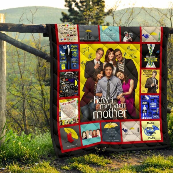 how i met your mother quilt blanket tv show fan gift kouul