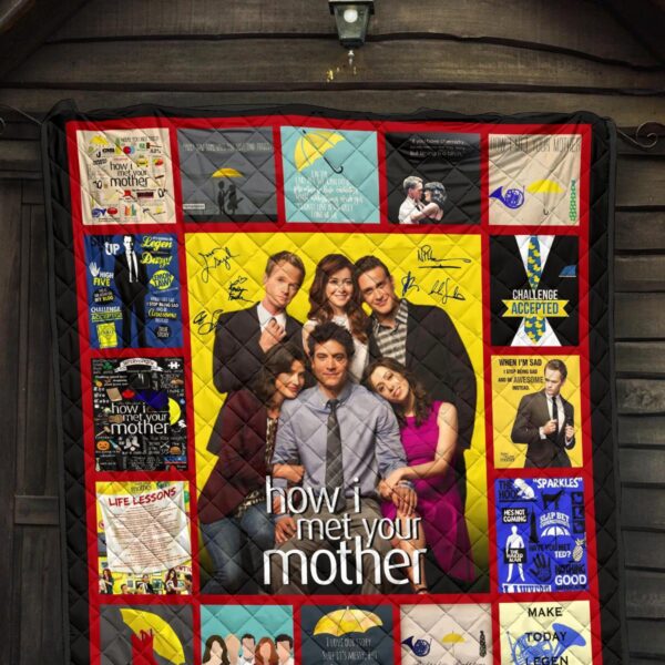 how i met your mother quilt blanket tv show fan gift p4hfx