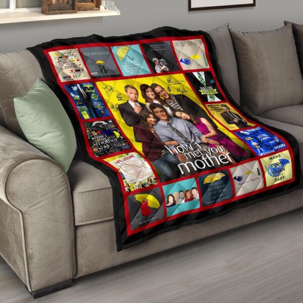 how i met your mother quilt blanket tv show fan gift qeejn