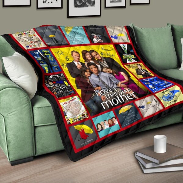 how i met your mother quilt blanket tv show fan gift wlu3r