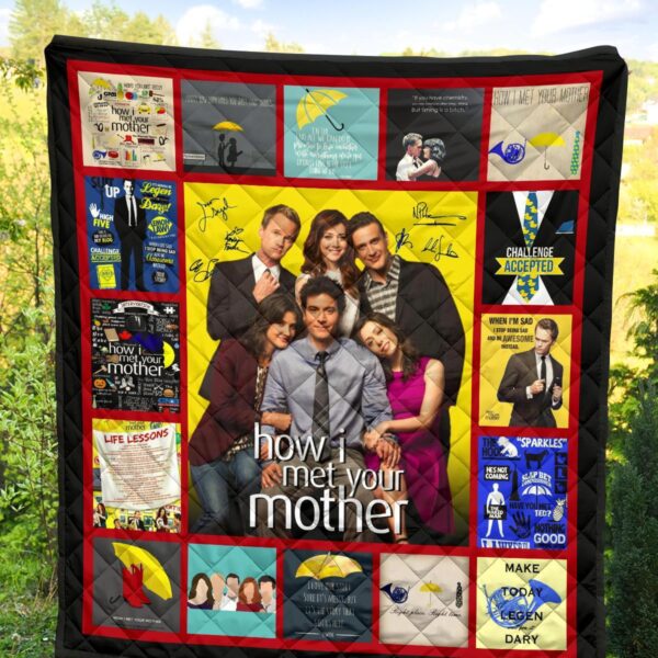 how i met your mother quilt blanket tv show fan gift wokc9